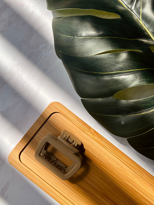 Maple Haze Matte Rectangular Claw Clip