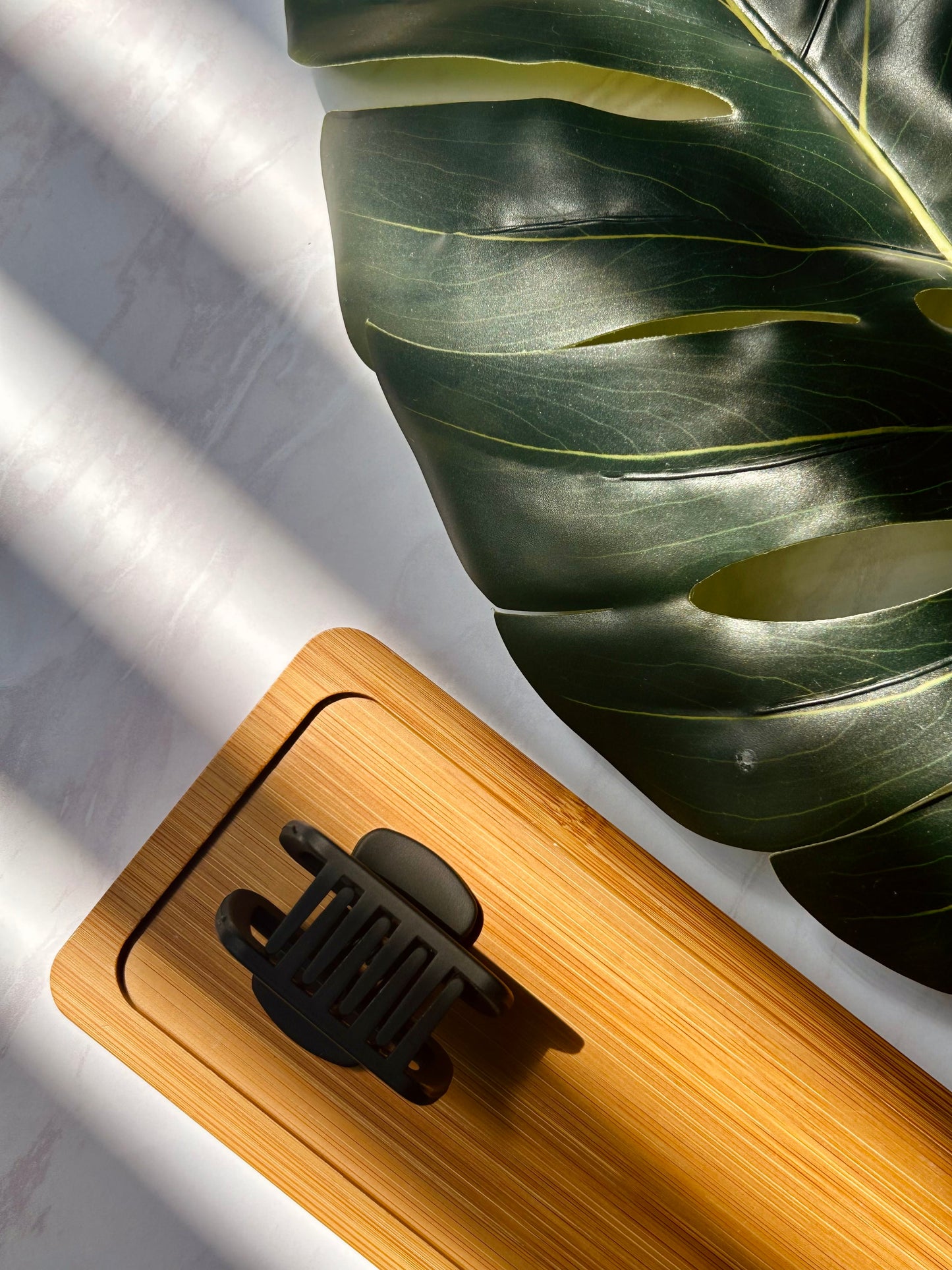 Noir Glow Matte Rectangular Claw Clip