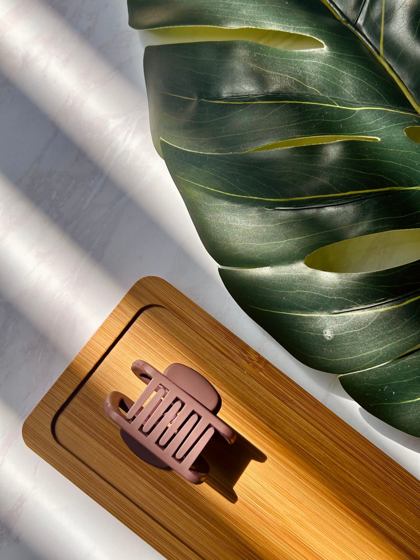 Mulberry Matte Rectangular Claw Clip