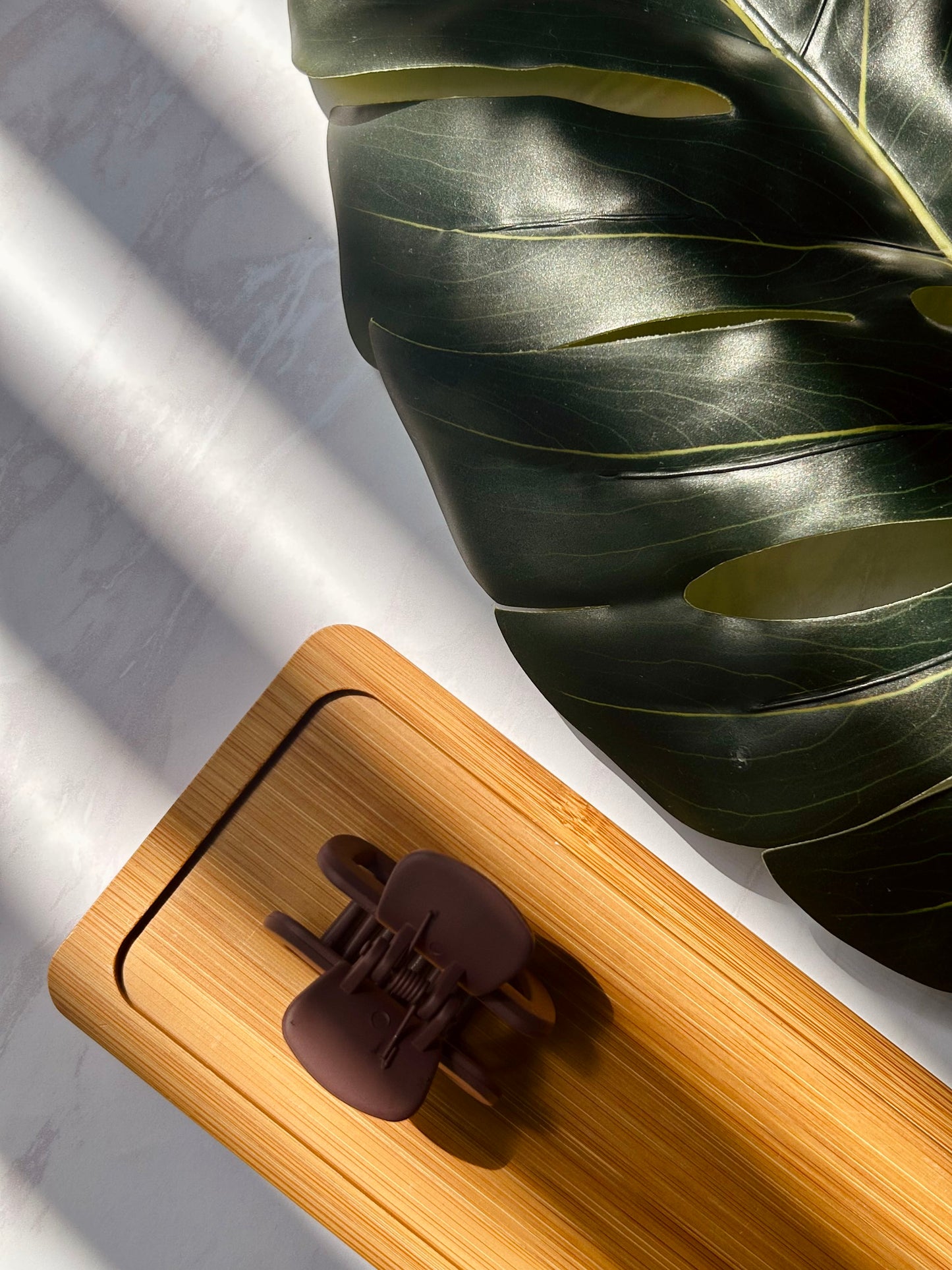 Mulberry Matte Rectangular Claw Clip