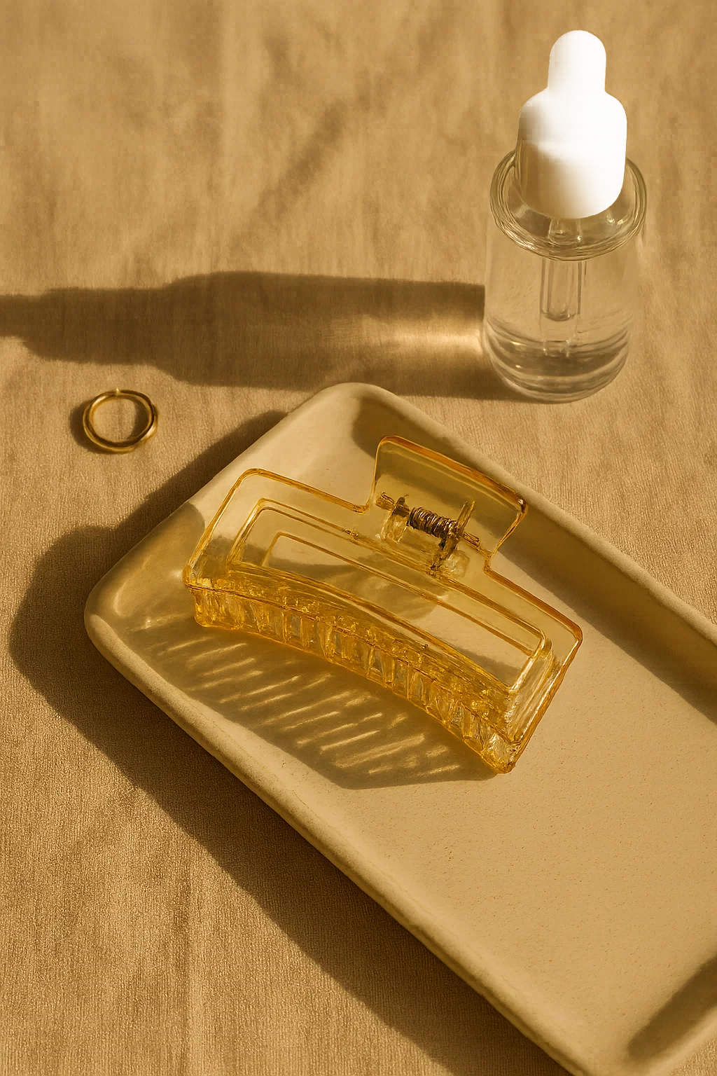 Amber Aura Gloss Acrylic Claw Clip