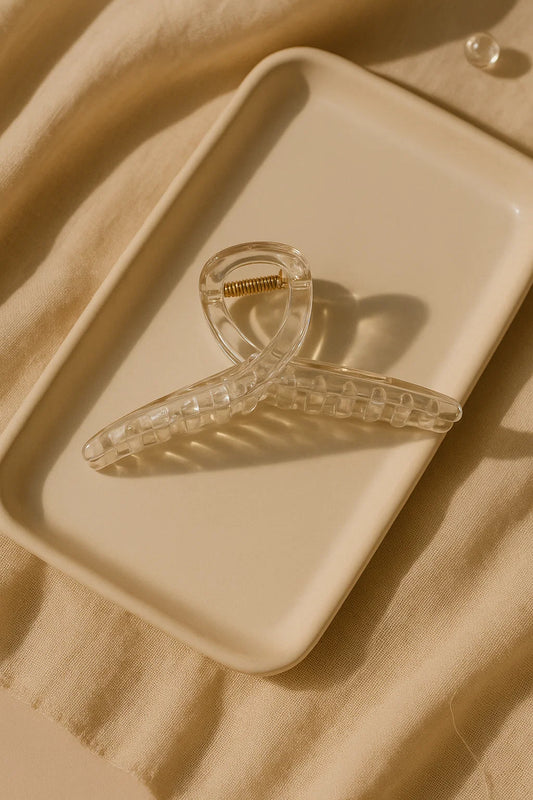 Frost Veil Translucent Acrylic Claw Clip