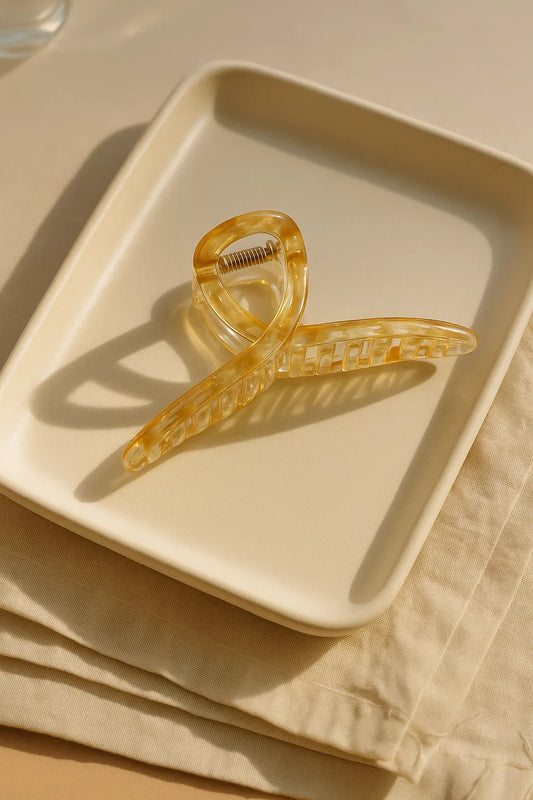 Lemon Haze Translucent Acrylic Claw Clip