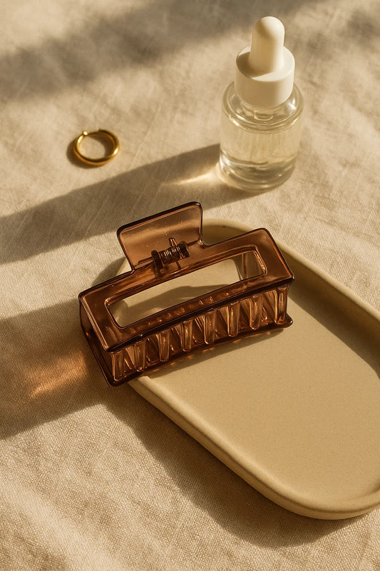 Cocoa Glaze Gloss Acrylic Claw Clip