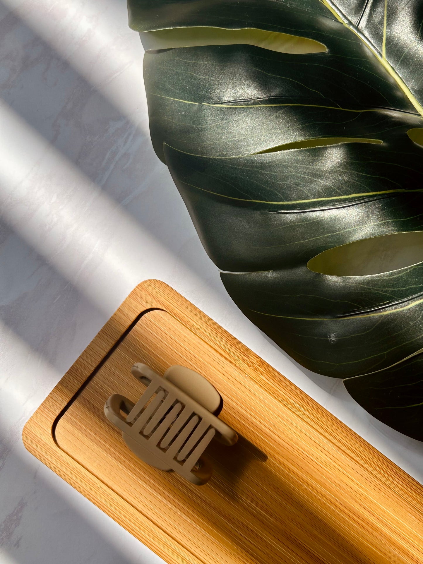 Maple Haze Matte Rectangular Claw Clip